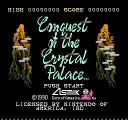 Conquest of the Crystal Palace Title Screen